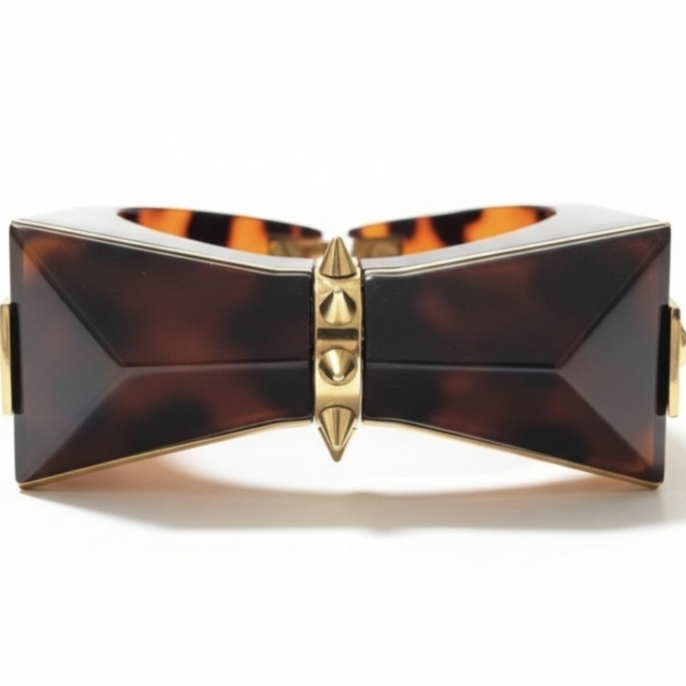 Louis Vuitton Tortoiseshell Brown and Black Resin Bracelet